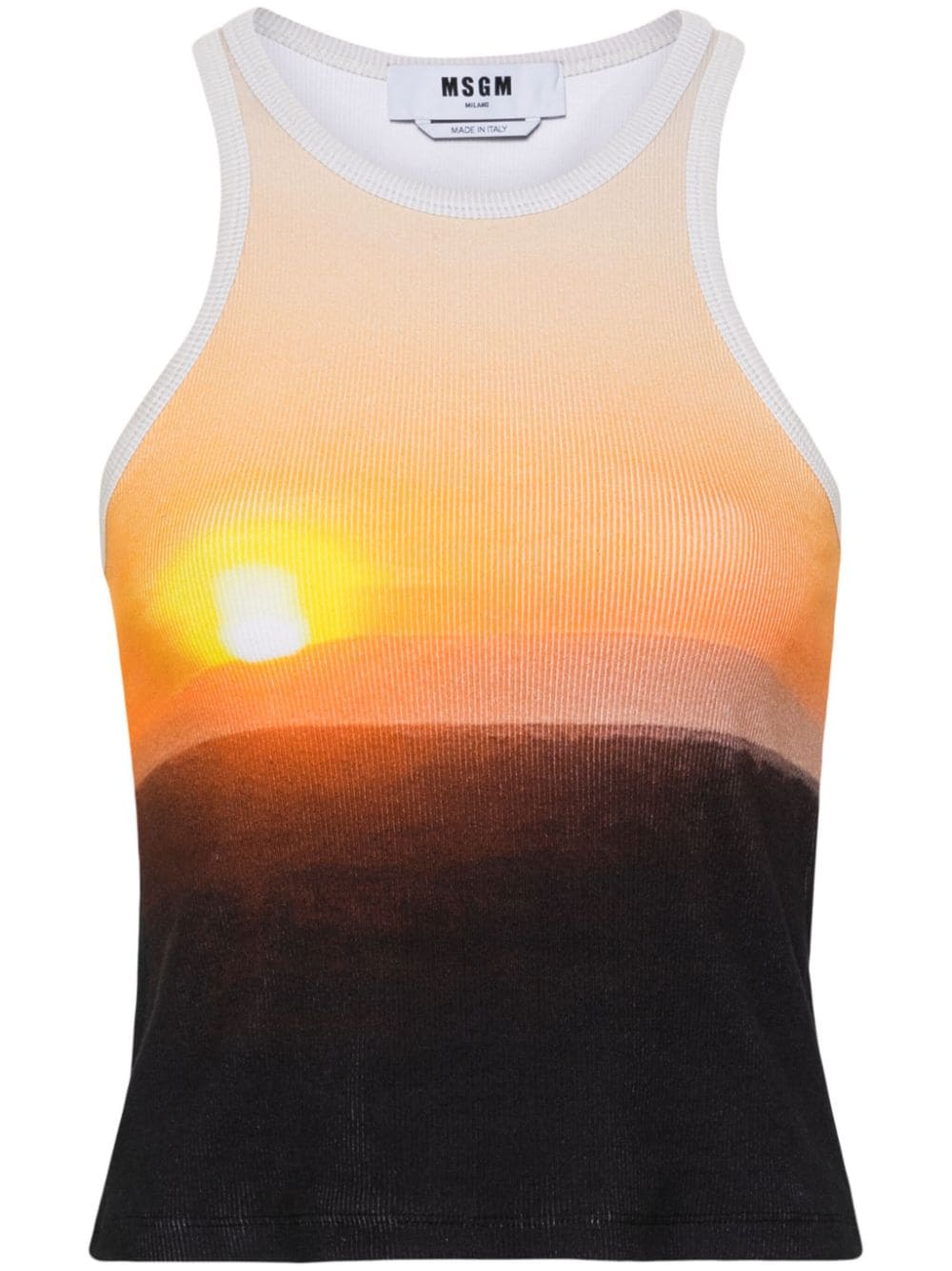 Sunset print tank top