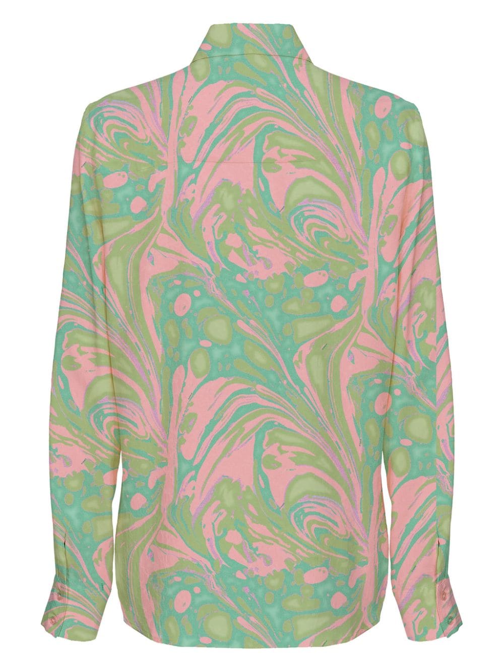 Green/pink shirt with splash print