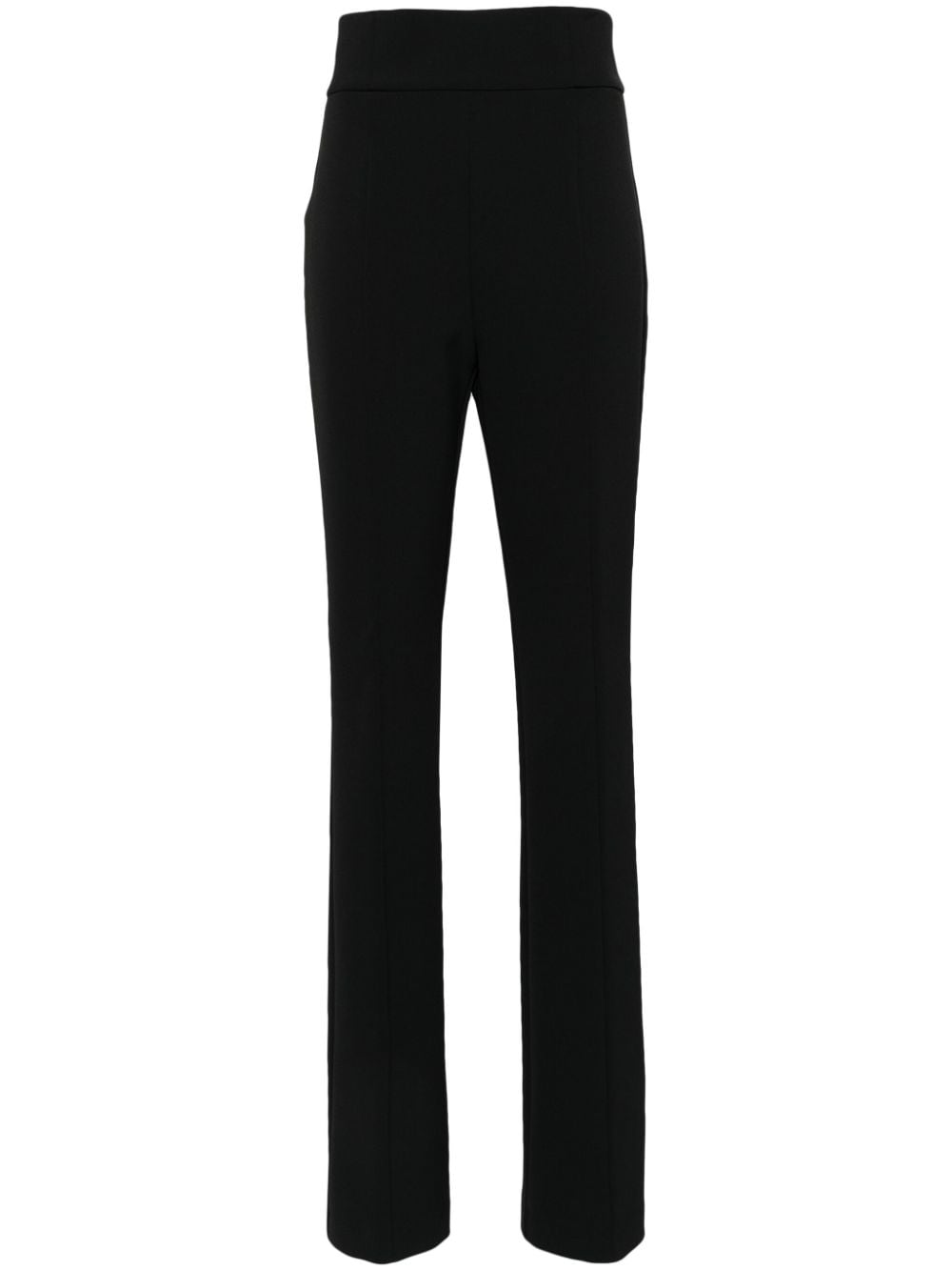 Black high-waisted trousers