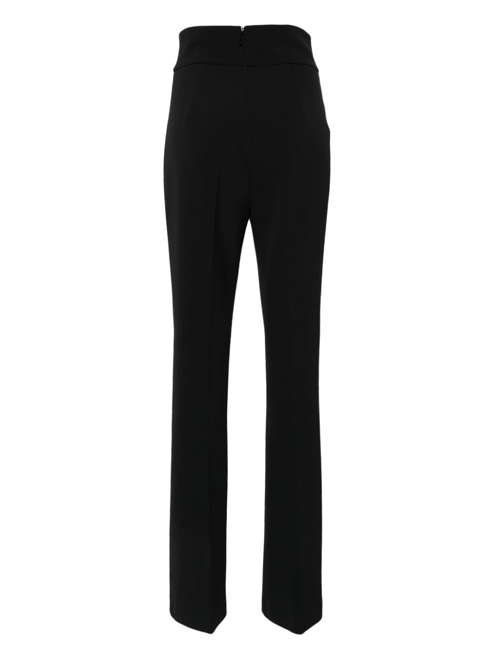 Black high-waisted trousers