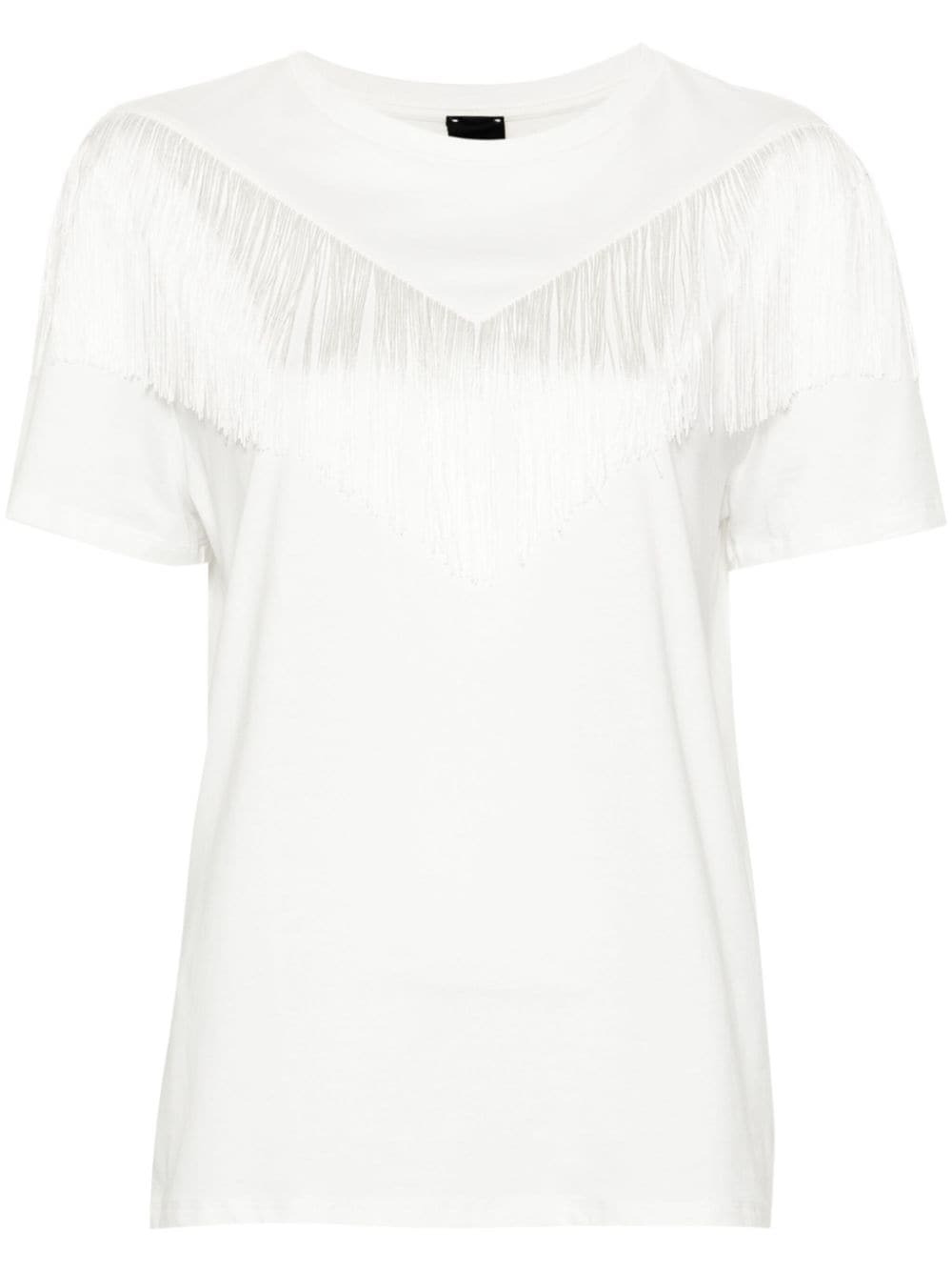 White t-shirt with fringes