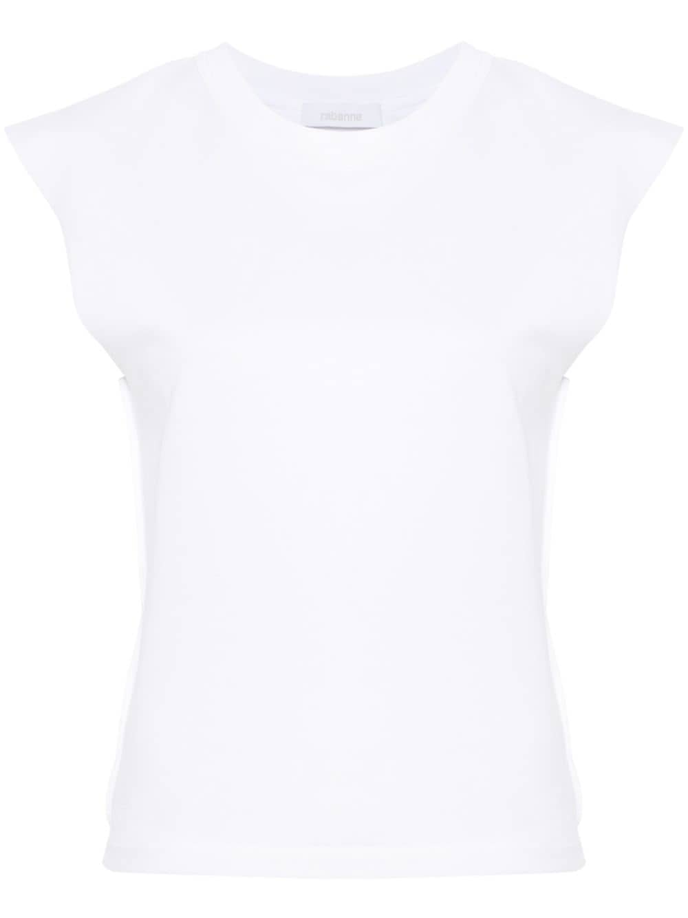 White t-shirt with chain detail