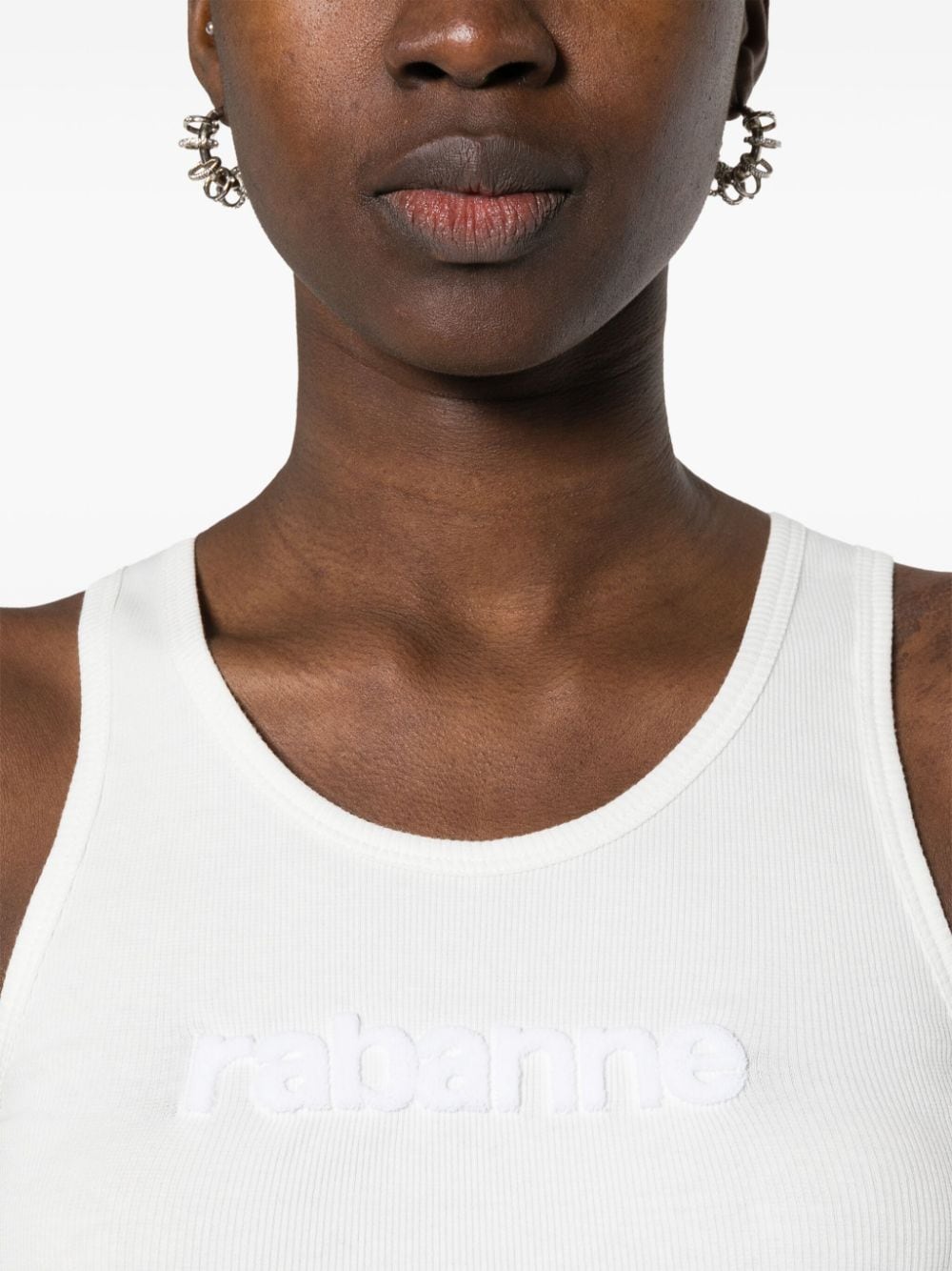 Basic milk sponge logo tank top