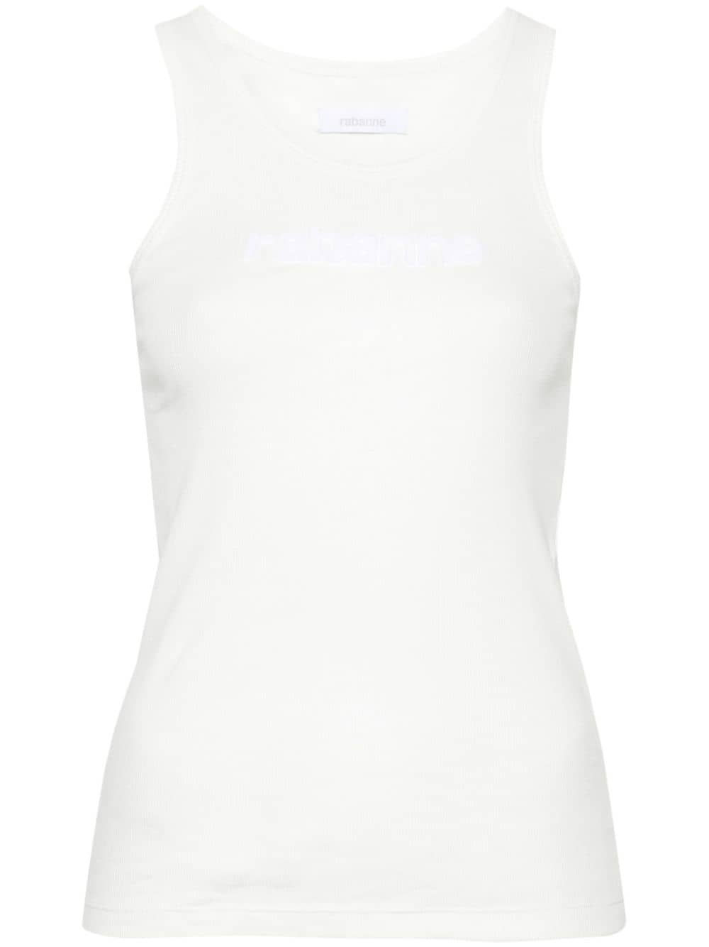 Basic milk sponge logo tank top