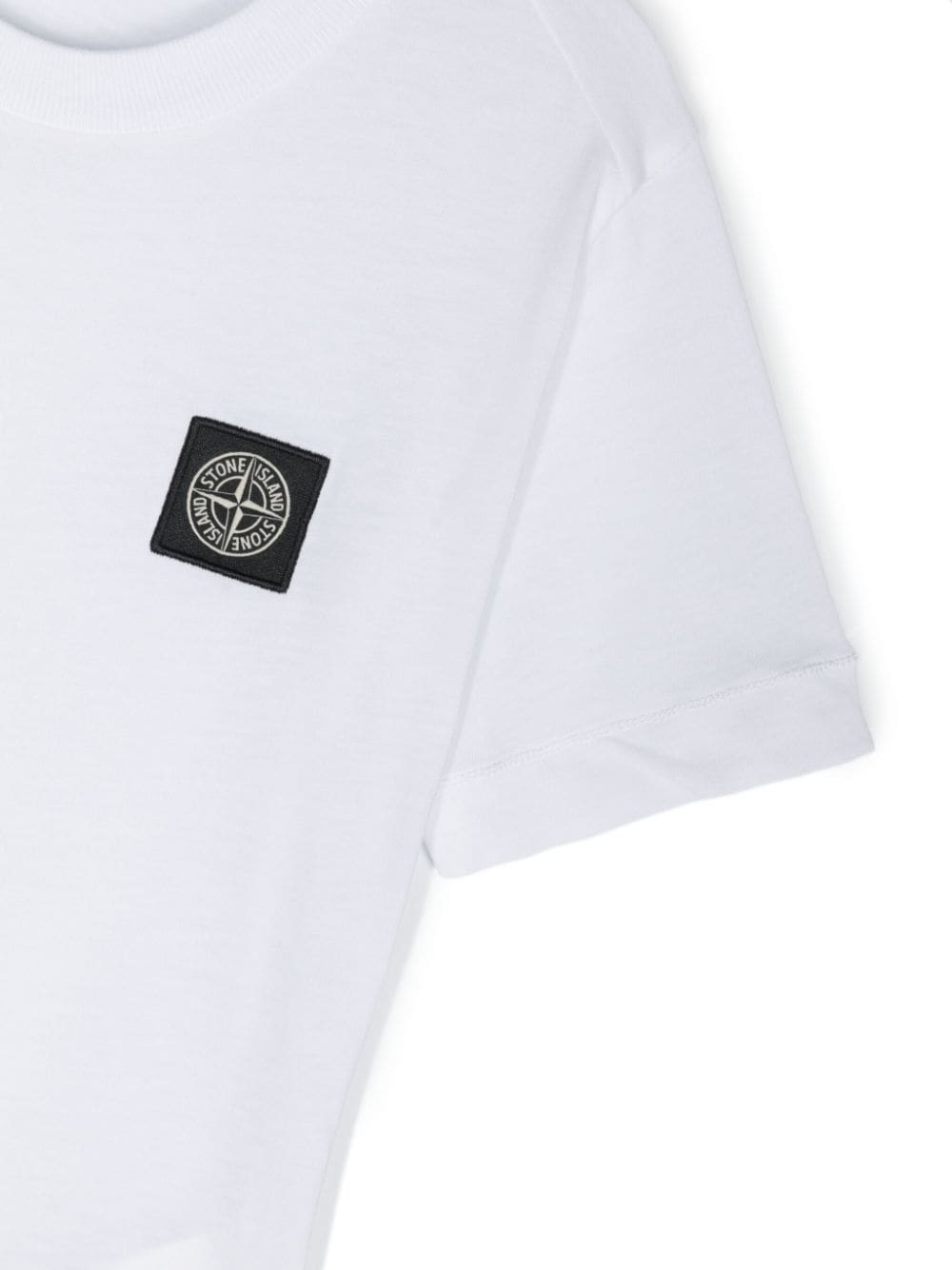 White T-shirt with Compass patch