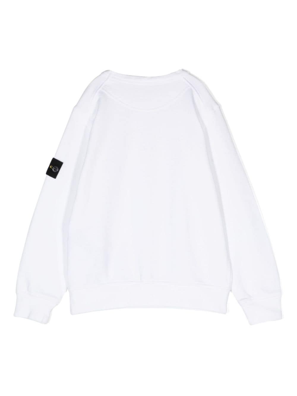 Basic white sweatshirt with Compass label