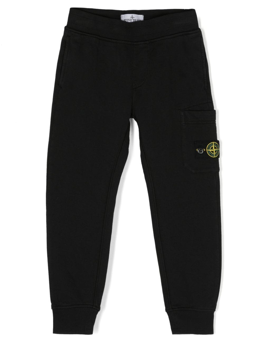 Compass label black trousers