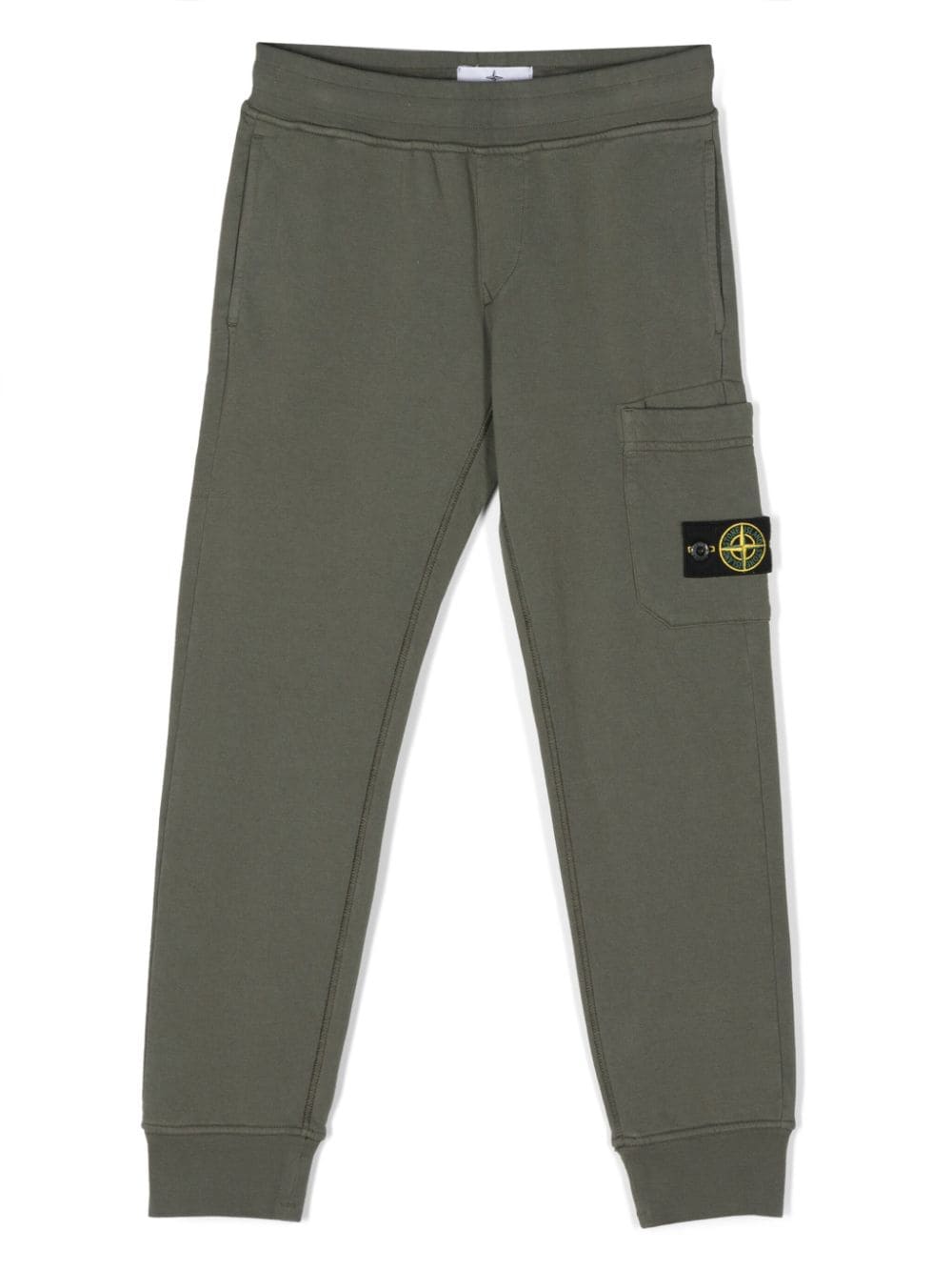 Green Compass label trousers