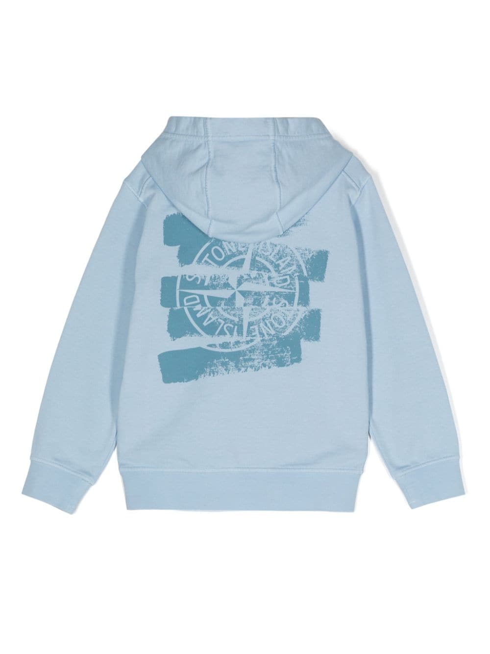 Light blue Compass print sweatshirt