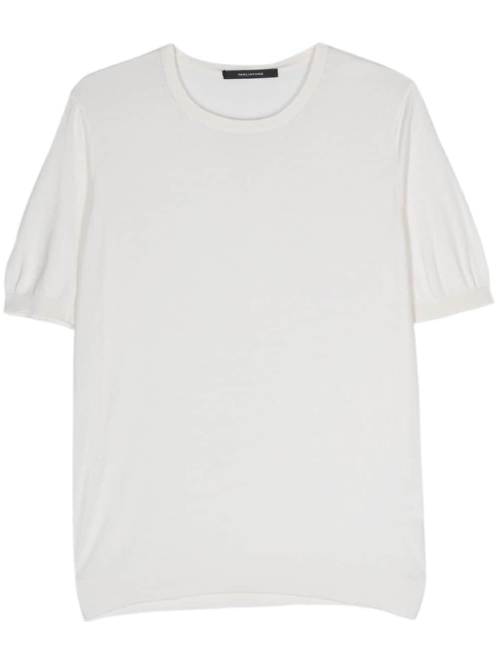 White silk t-shirt