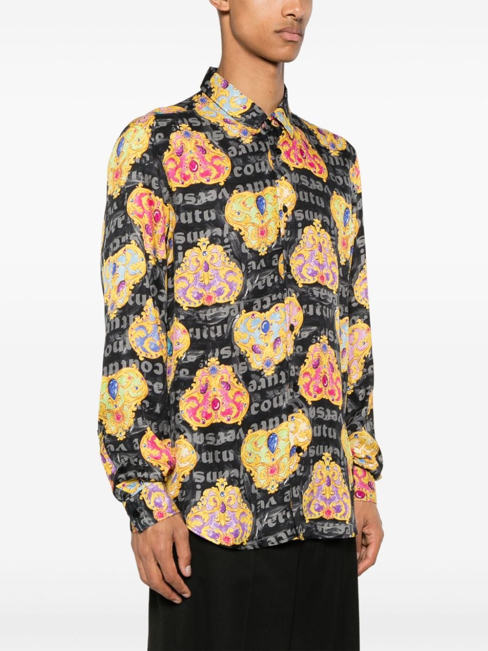 MULTICOLOR HEART BAROQUE SHIRT