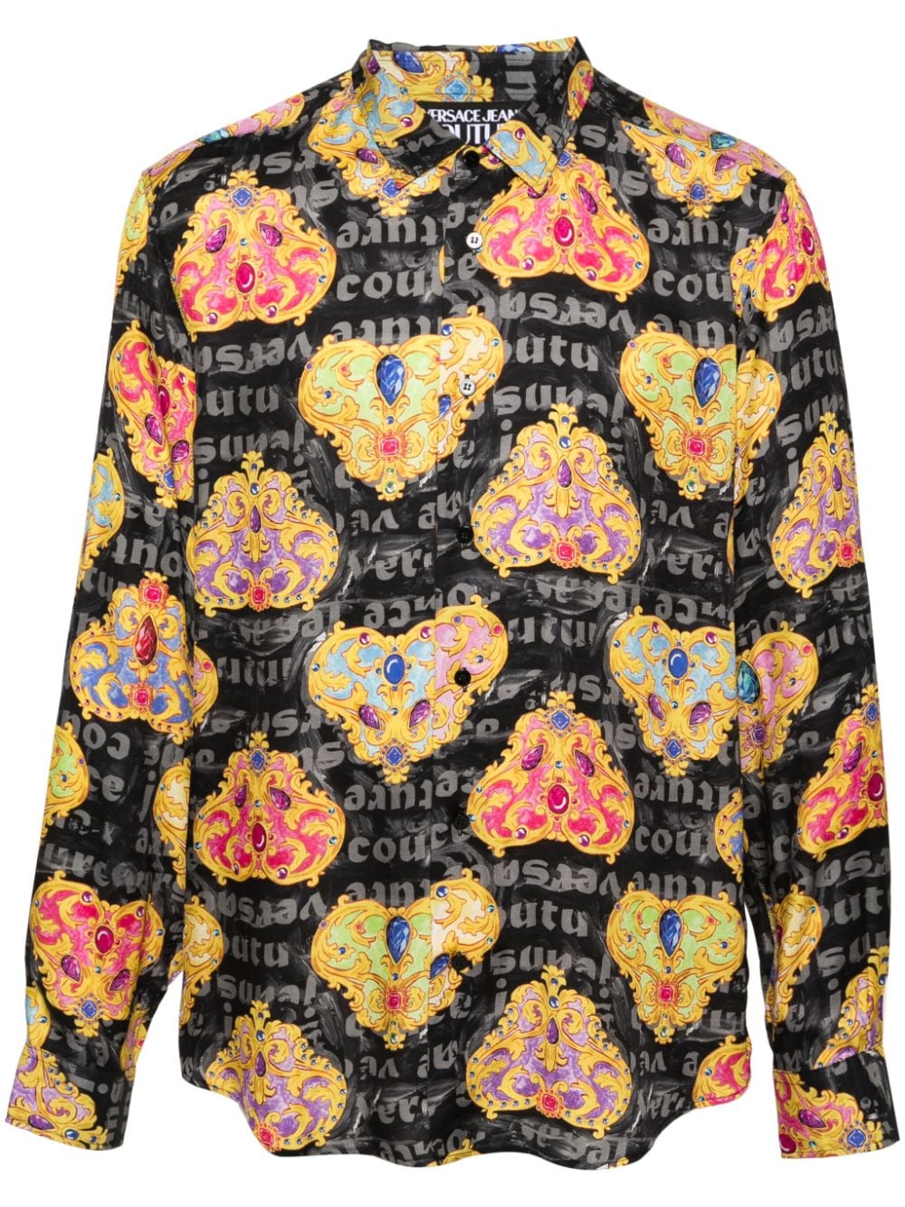 MULTICOLOR HEART BAROQUE SHIRT