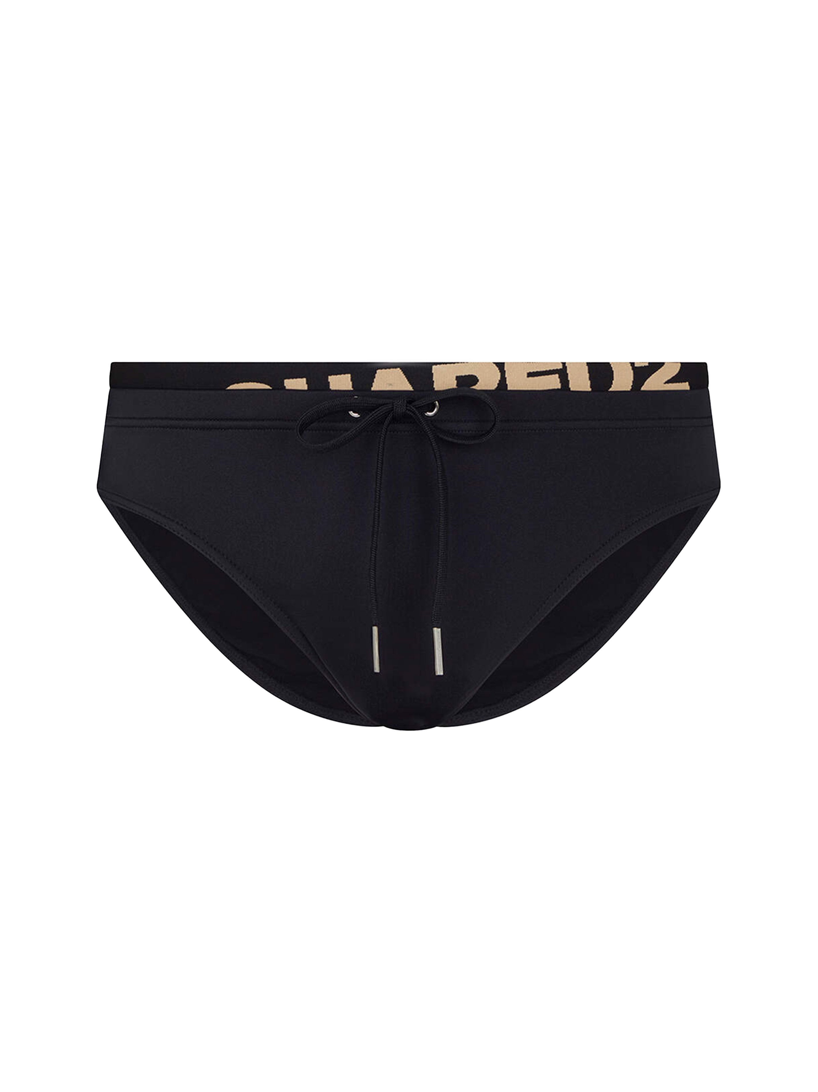 Black lettering logo waist briefs