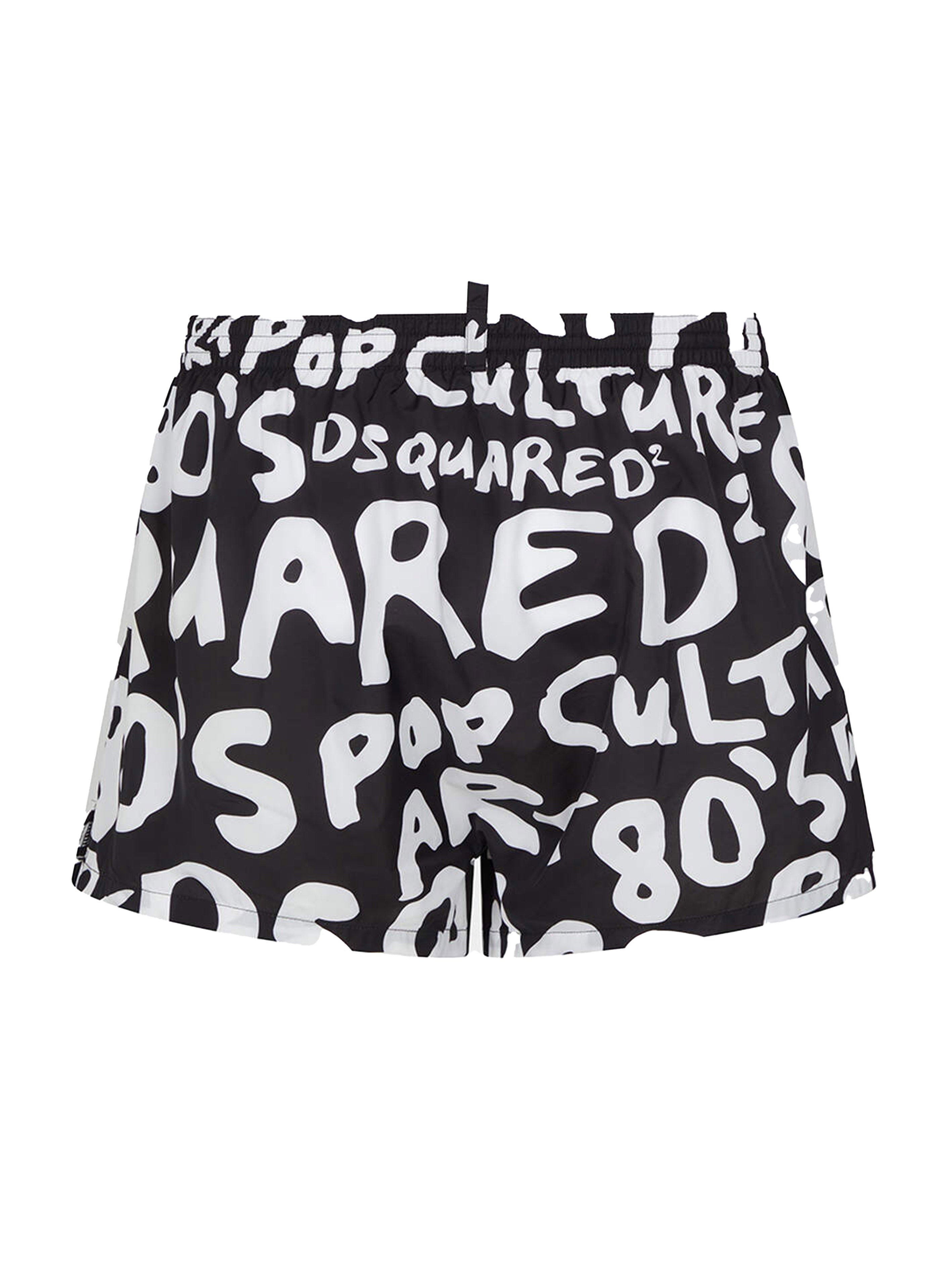 80's pop midi boxer costume, black/white