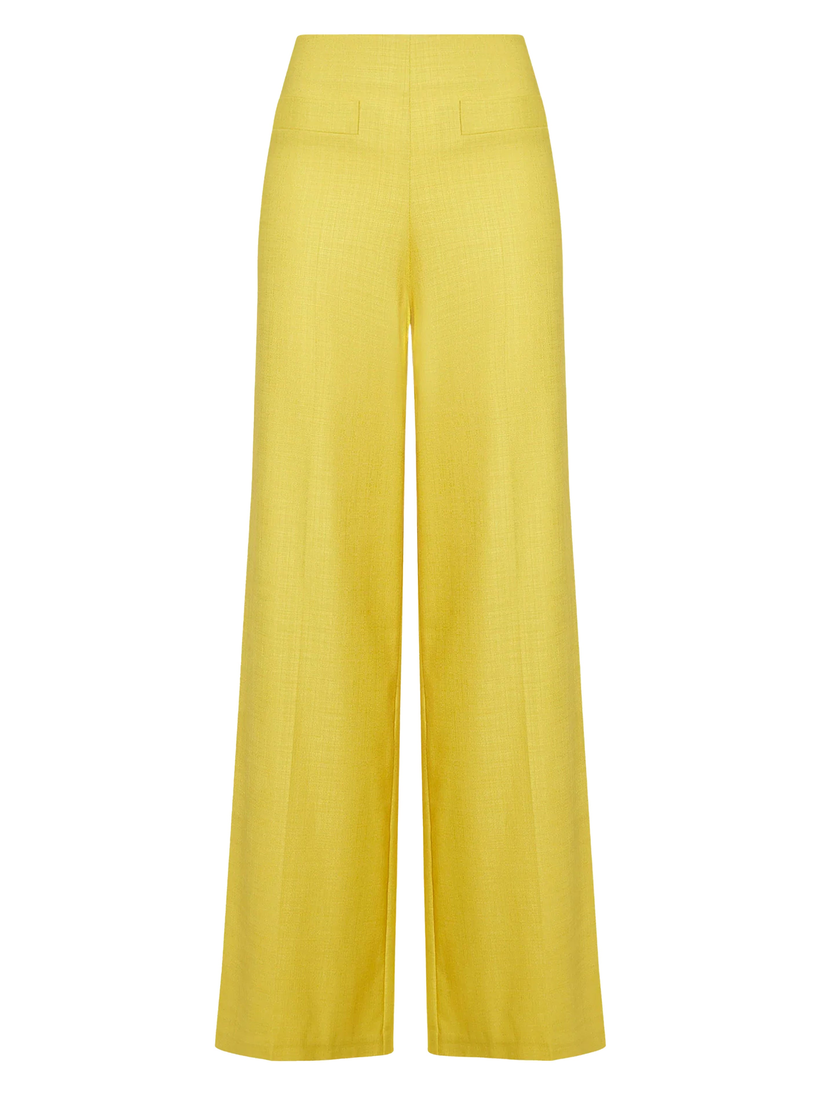 Wide yellow trousers