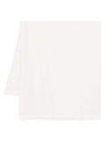 Pashmina grande in lurex jacquard bianca