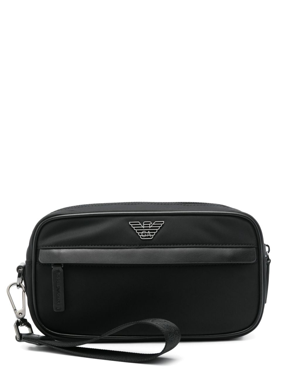 Pochette in tessuto e pelle con aquila logo EM001811AF13454 UC001 EMPORIO ARMANI 