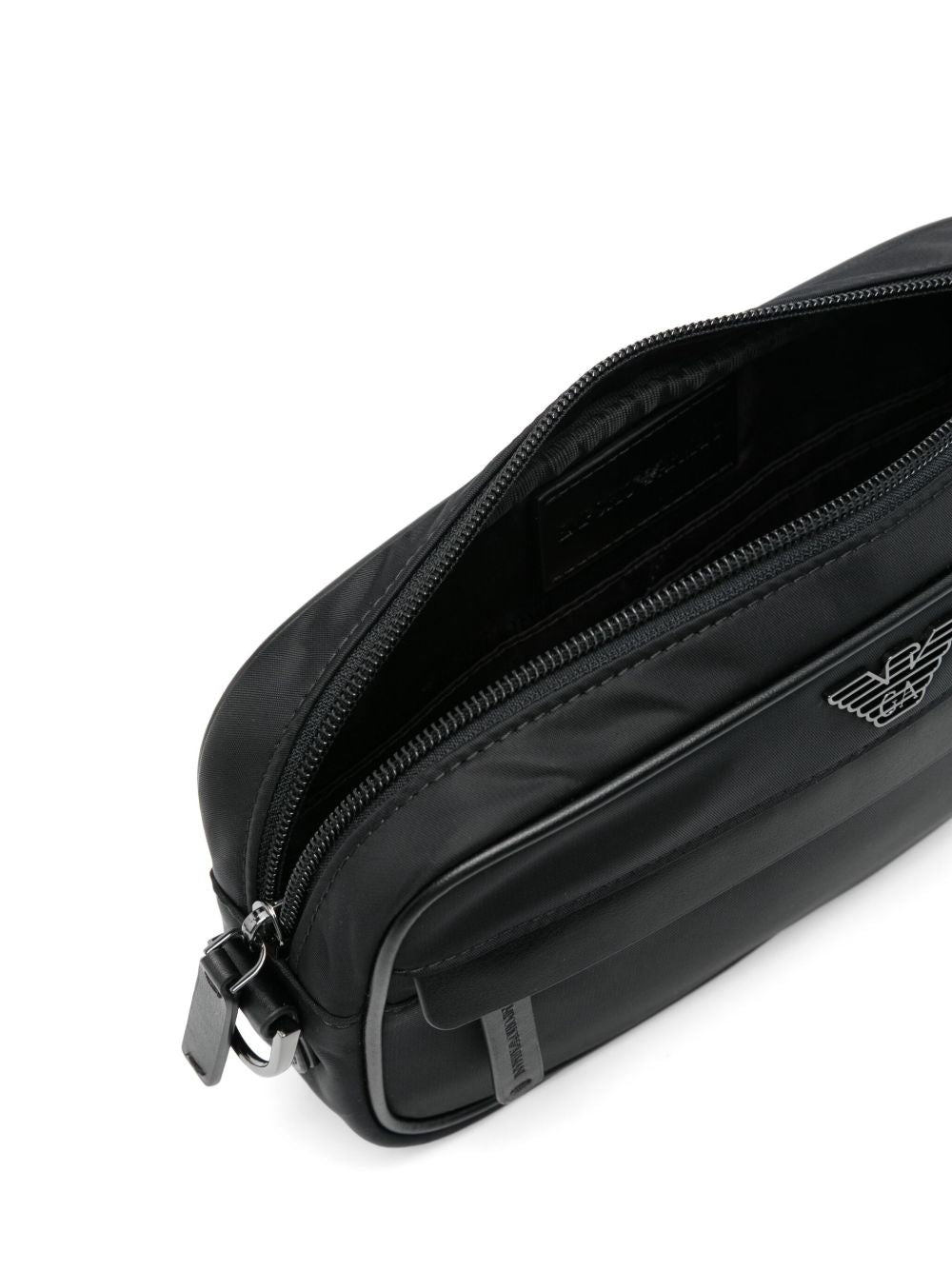 Pochette in tessuto e pelle con aquila logo EM001811AF13454 UC001 EMPORIO ARMANI 