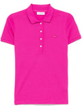 Polo fucsia logo tono su tono