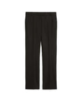Pantalone Fatina slim in cotone e viscosa stretch nero