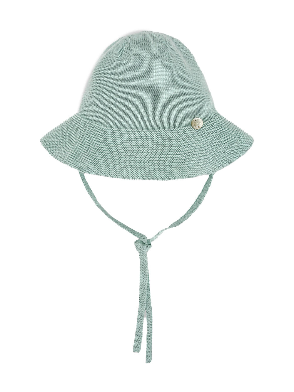 Cappello a pescatore in maglia verde acqua 040121474 13H82 PAZ RODRIGUEZ KIDS 