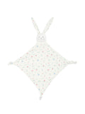 Plush rabbit with all-over white pattern