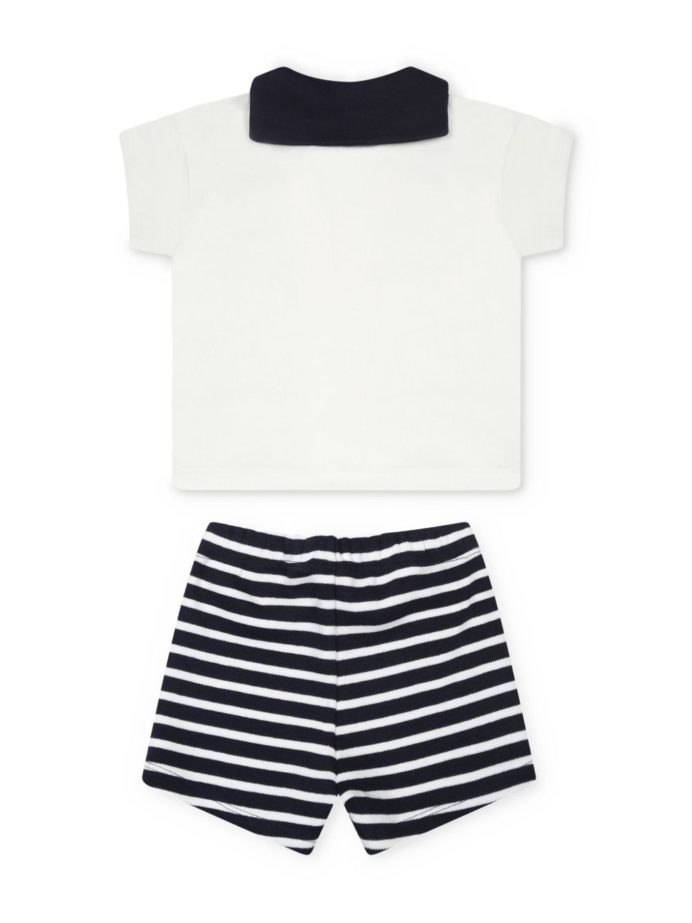 Completo bianco e blu (2pz) A0CPA 01 PETIT BATEAU KIDS 