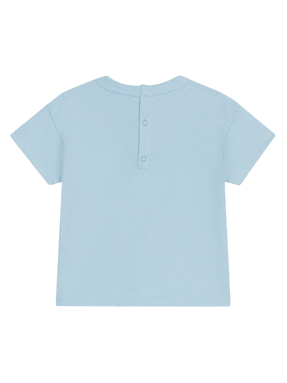 T-shirt celeste stampa frontale A0CWB 07 PETIT BATEAU KIDS 