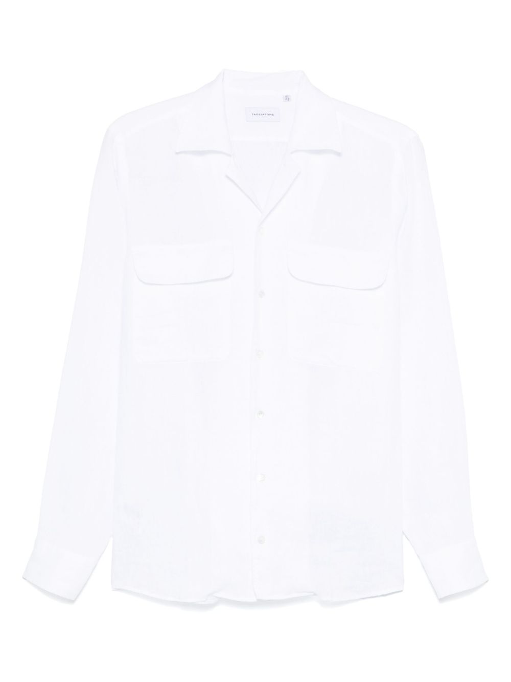 Camicia Rowan bianca in lino ROWAN740005 X007 TAGLIATORE 