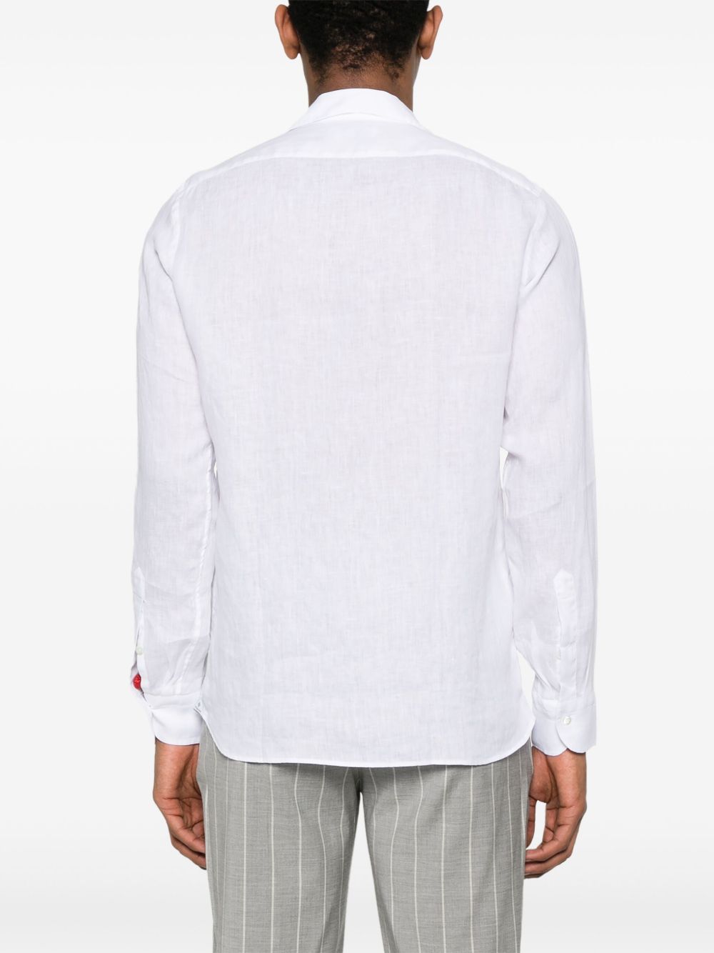 Camicia Rowan bianca in lino ROWAN740005 X007 TAGLIATORE 