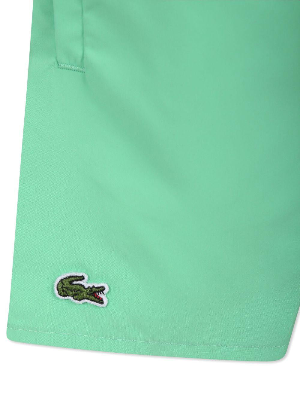 Costume verde tinta unita MJ4756 ING LACOSTE KIDS 