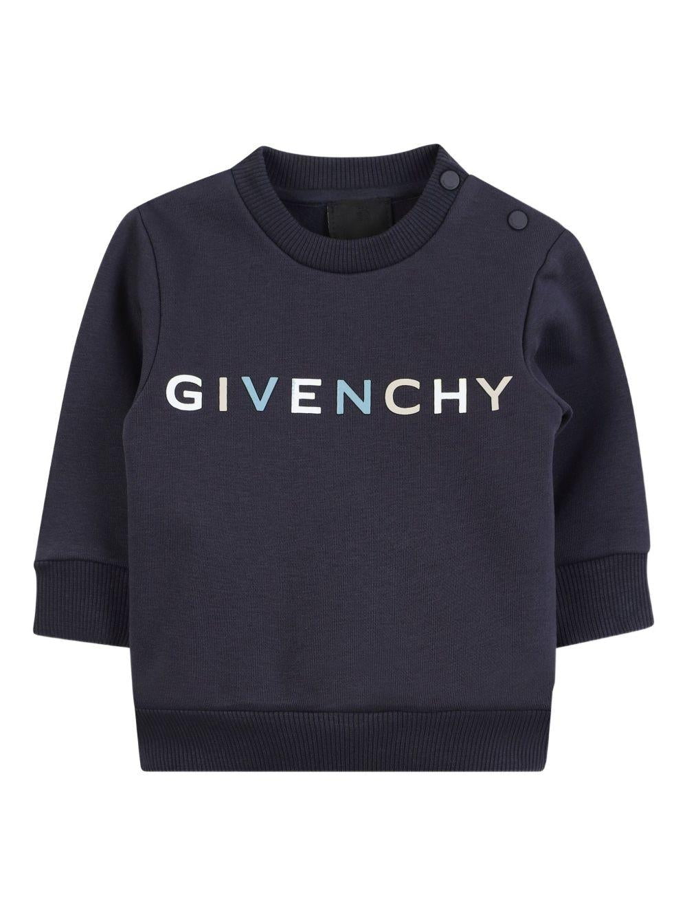 Felpa con Logo Frontale H30884 853 GIVENCHY KIDS 