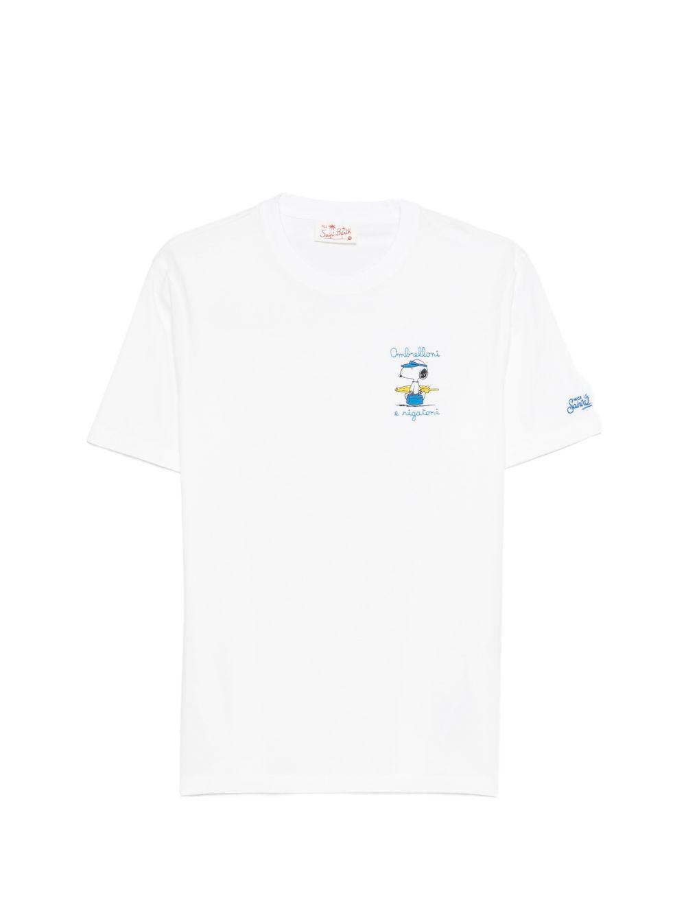 T-shirt in cotone con stampa POT0001 00754L MC2 SAINT BARTH 
