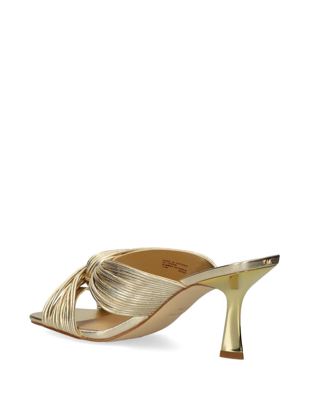 Sandalo sabot Alessia metallizzato oro