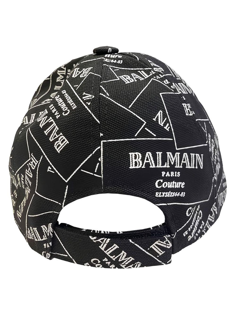 Cappellino con Stampa Logo BX0Q57Z3379 930BC BALMAIN KIDS 