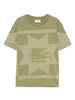 T-shirt verde militare stampa pegaso