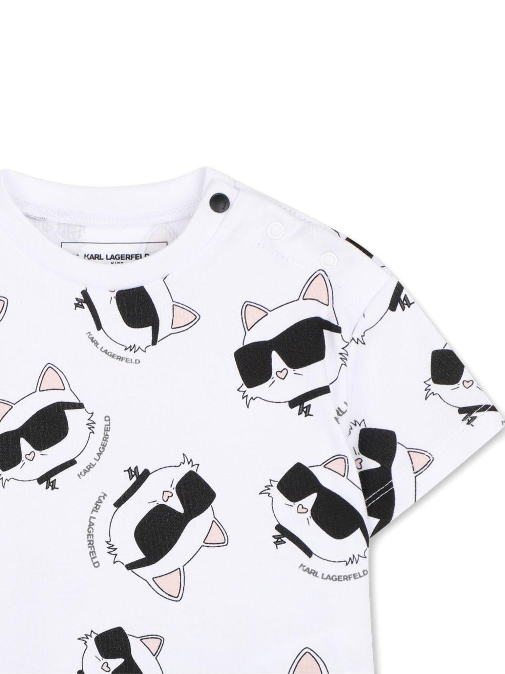 T-shirt con stampa all-over Z31064 10P KARL LAGERFELD KIDS 