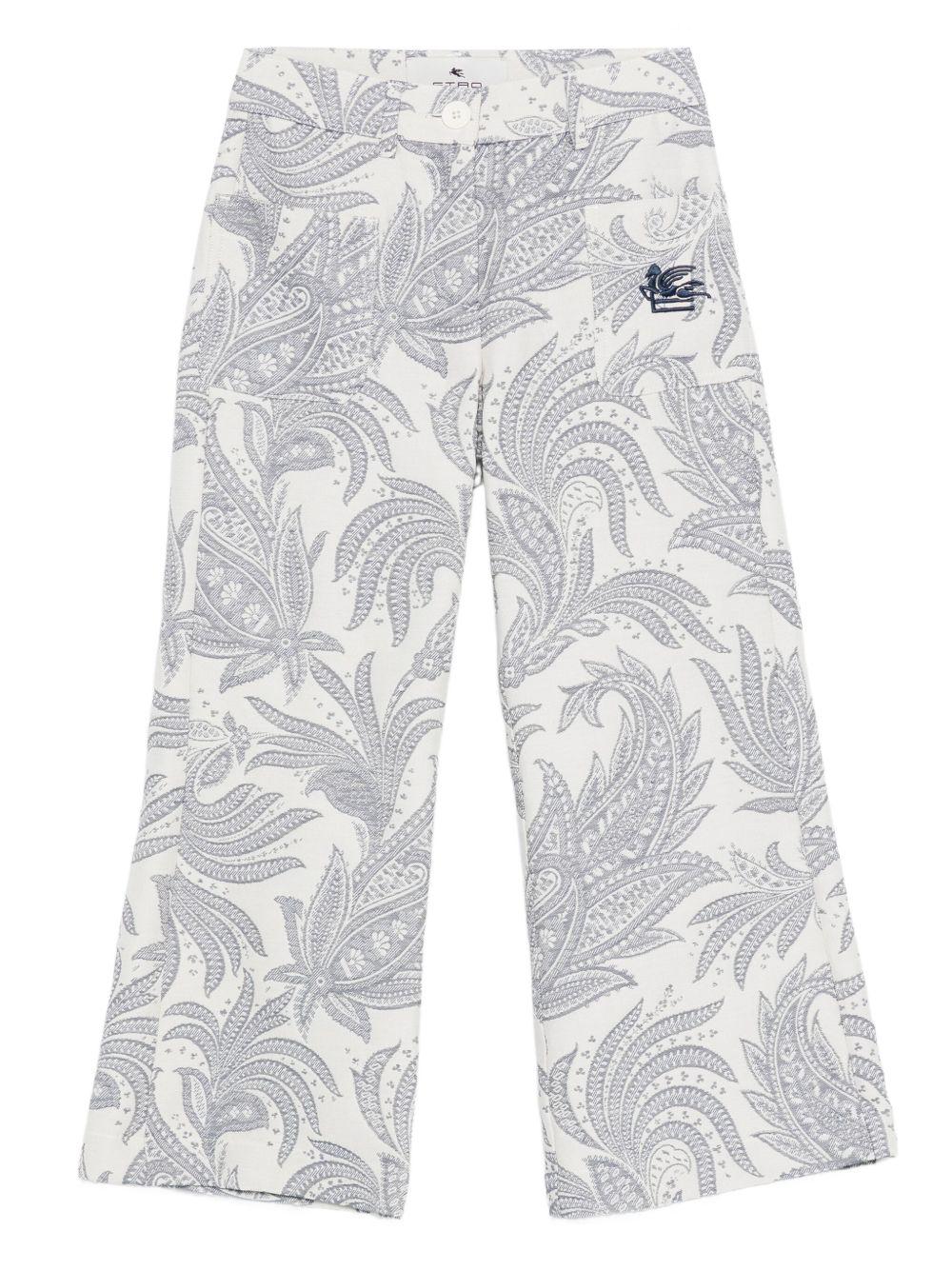 Pantaloni con Stampa Paisley GX6A30U0224 101BL ETRO KIDS 
