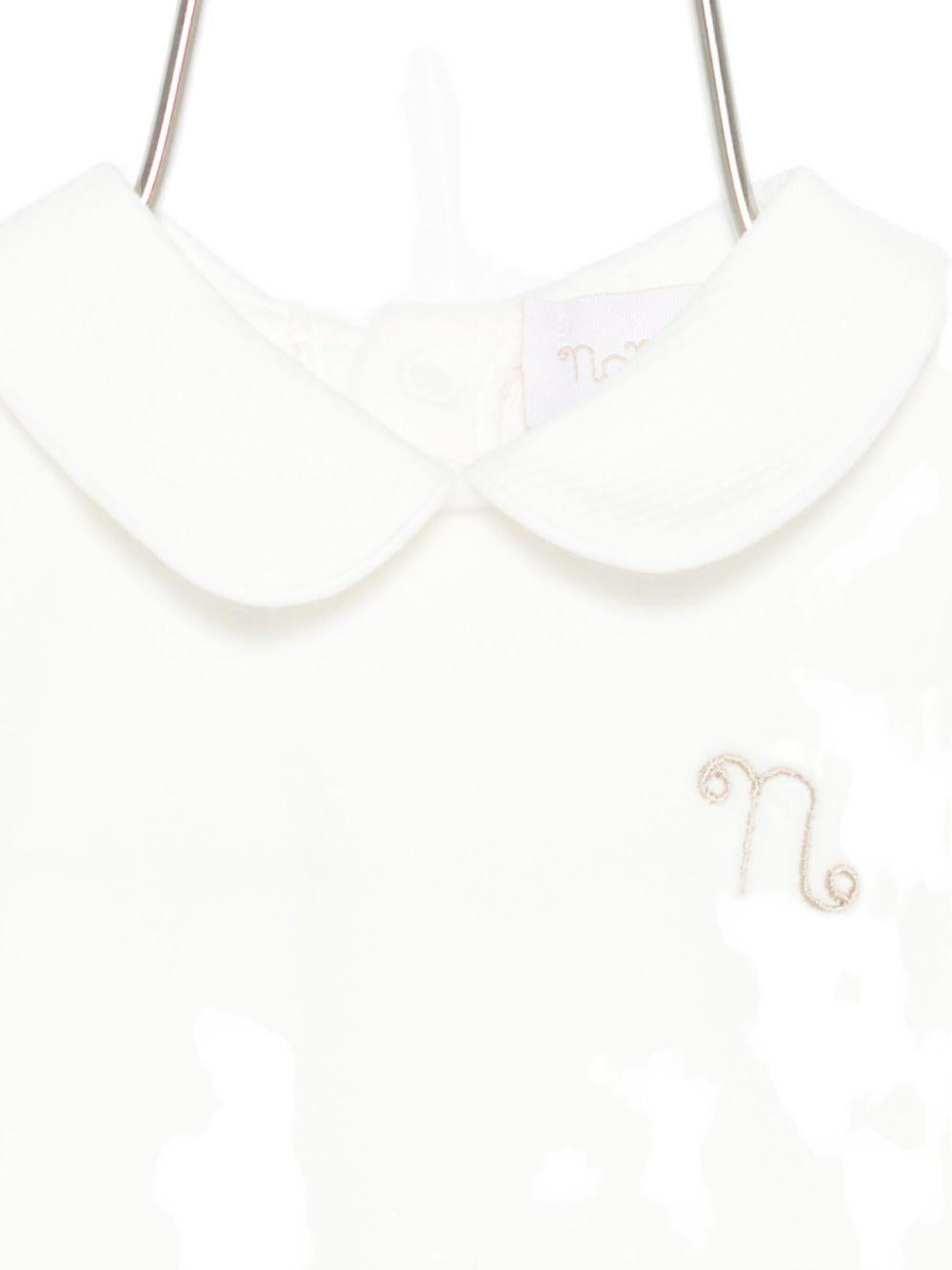 Tutina con logo ricamato CON0490 BIANCO NANAN KIDS 