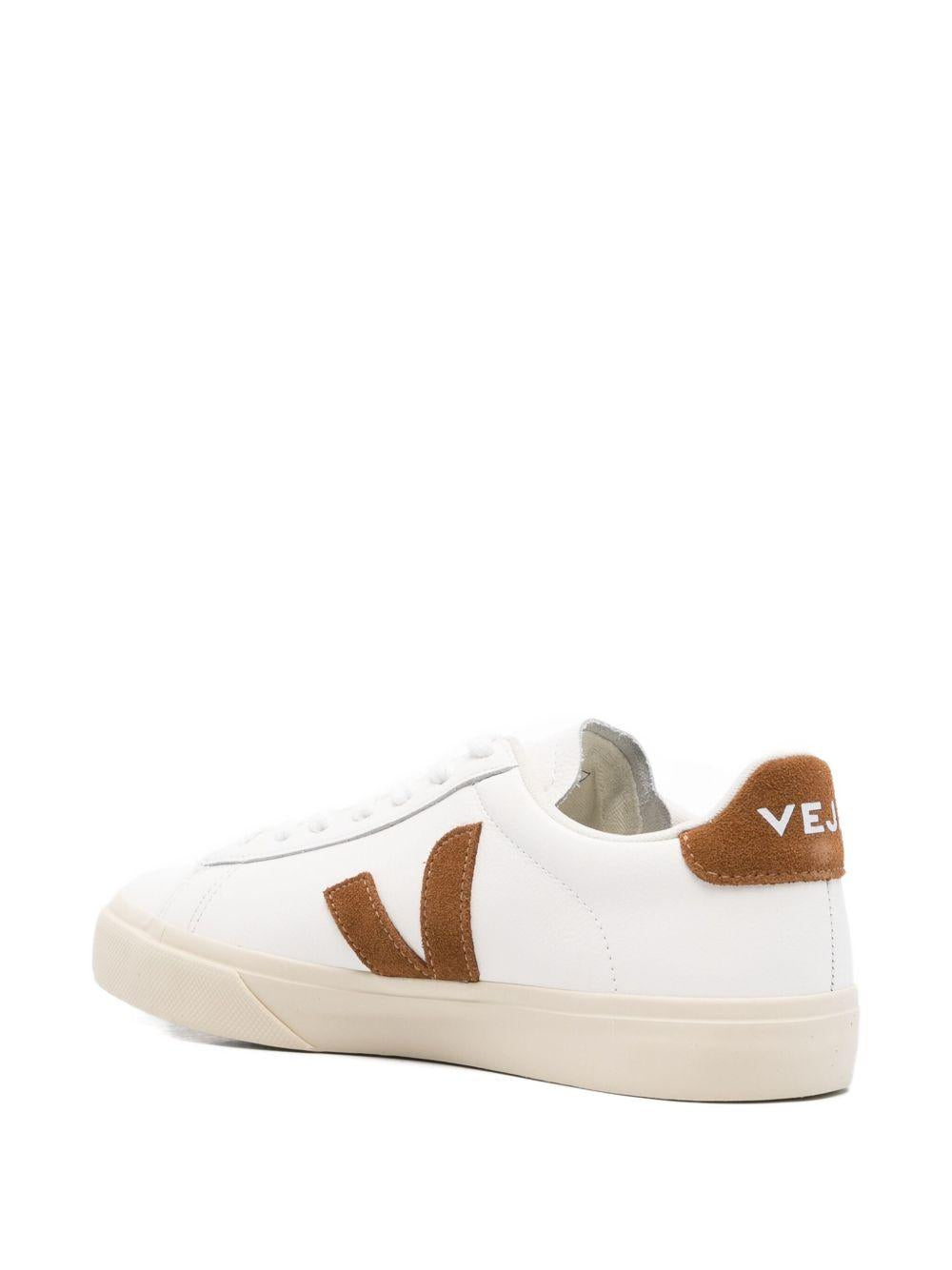 Sneakers in Pelle con Logo Laterale CP0521058 BIANCOMARRONE VEJA 
