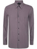 Camicia porpora mini logo petto