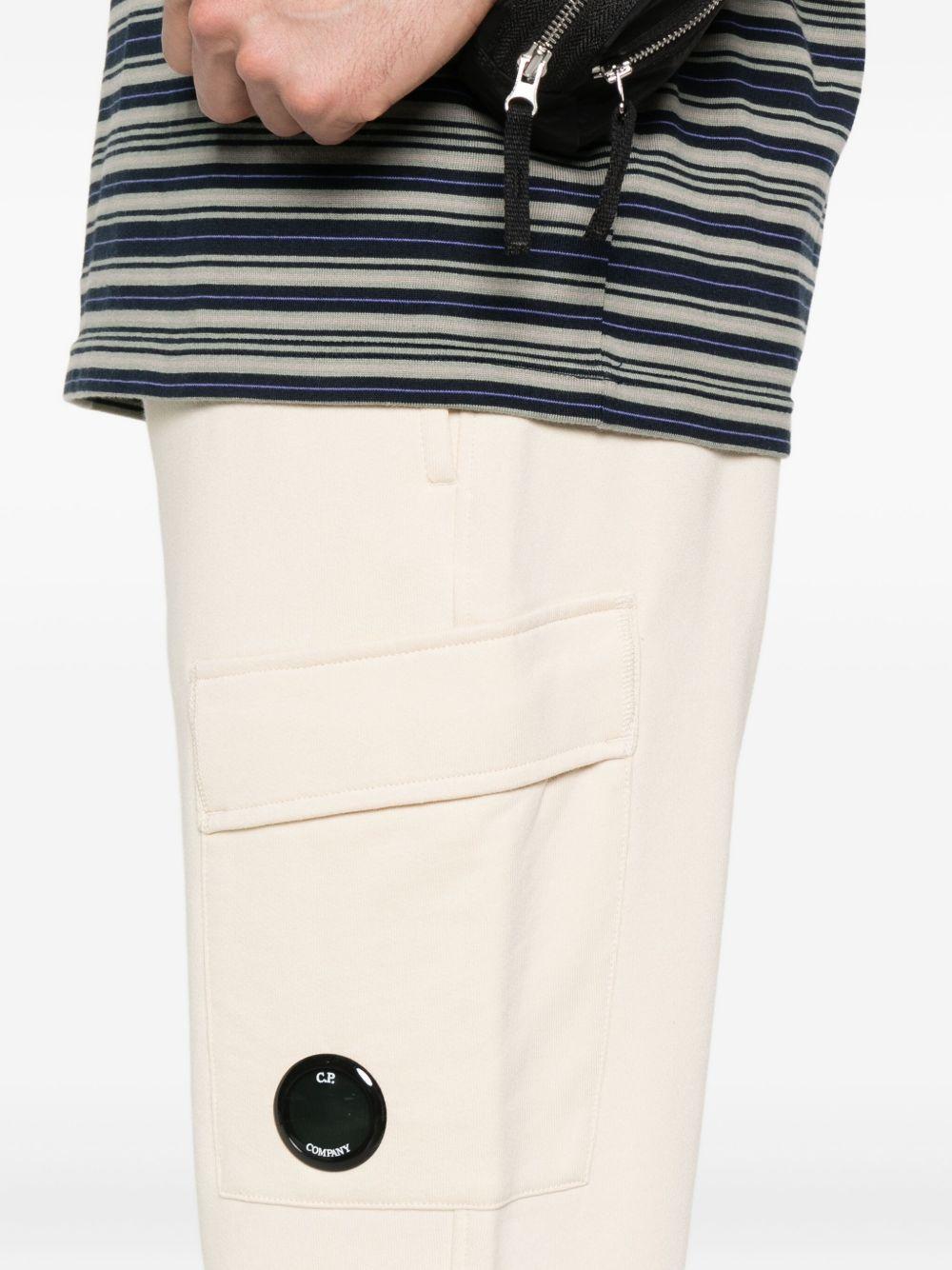 Pantaloni Cargo Beige in Cotone con Tasca Applicata 19CMSP717A005086W 402 CP COMPANY 