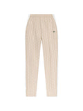 Pantaloni sportivi in poliestere e cotone con pattern a logo
