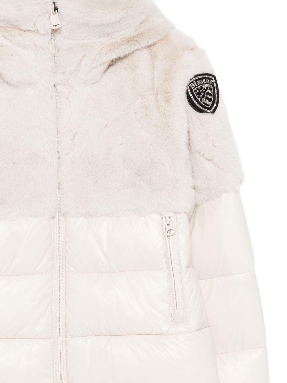 Giubbino in pelliccia sintetica grigio 25WBLGC02411006646 907 BLAUER KIDS 