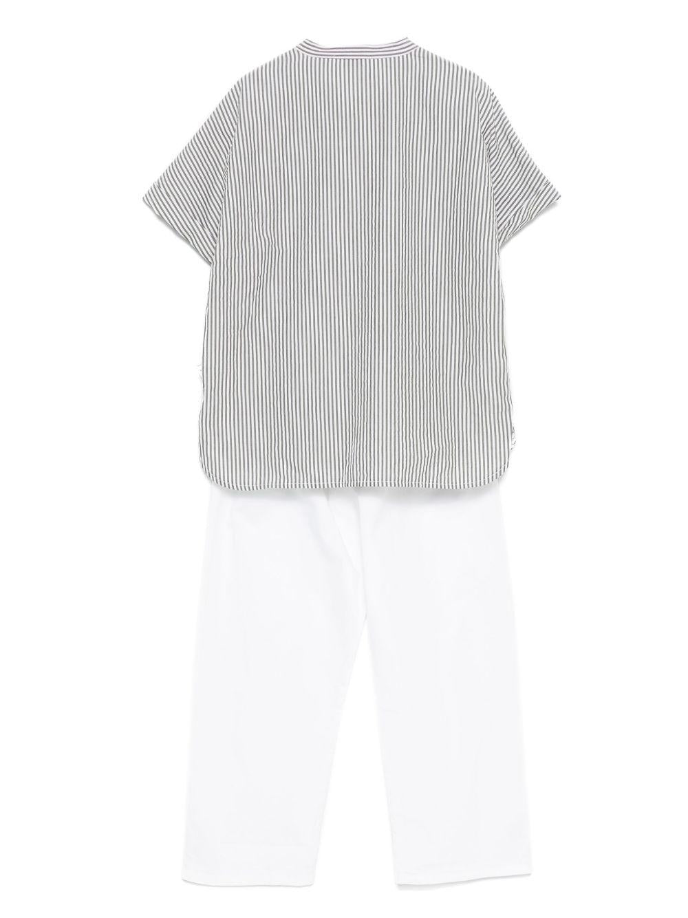Completo neonato bianco/verde (2pz)