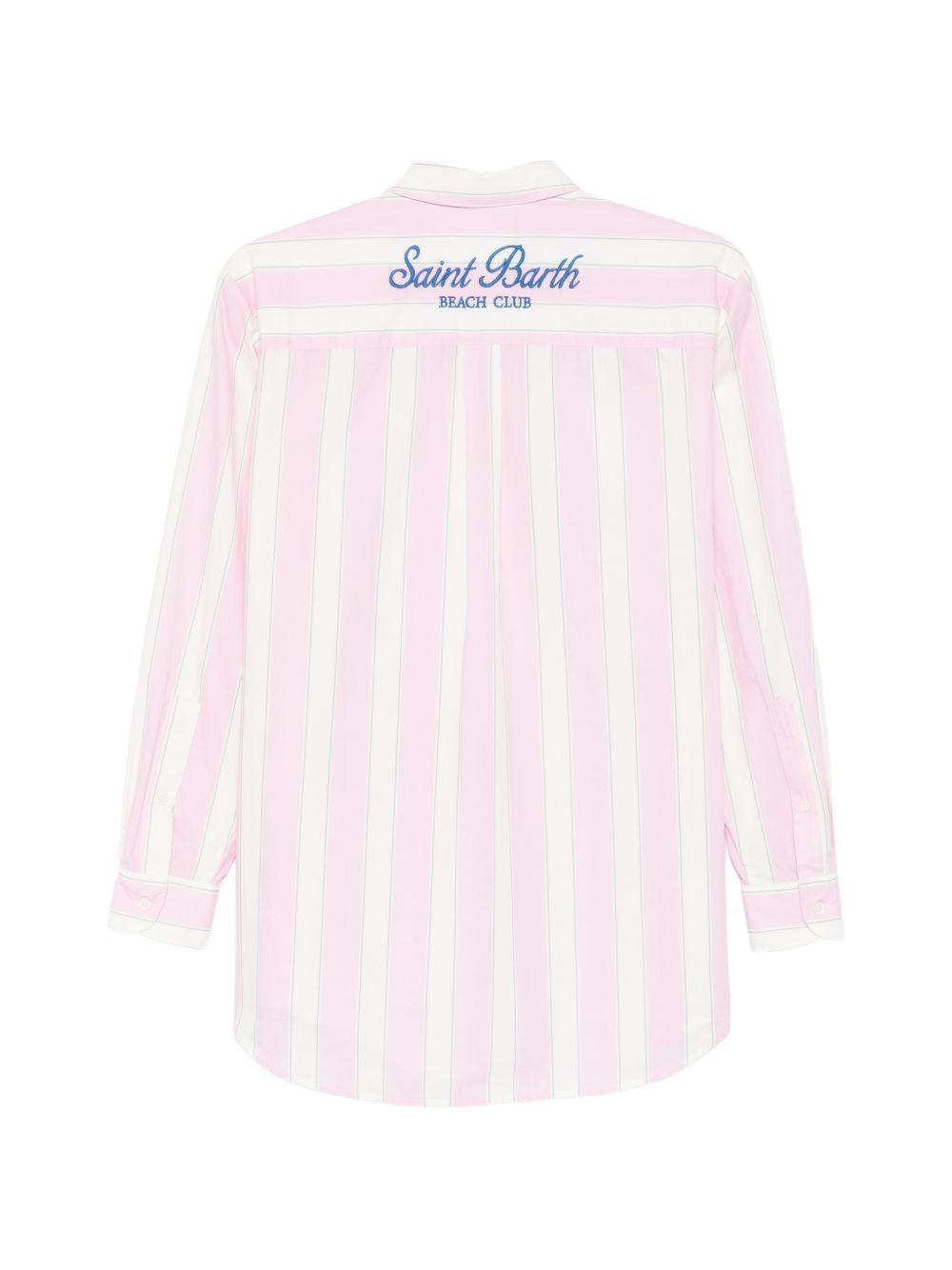 Camicia con colletto classico e ricamo lettering BRIG001 00897L MC2 SAINT BARTH 