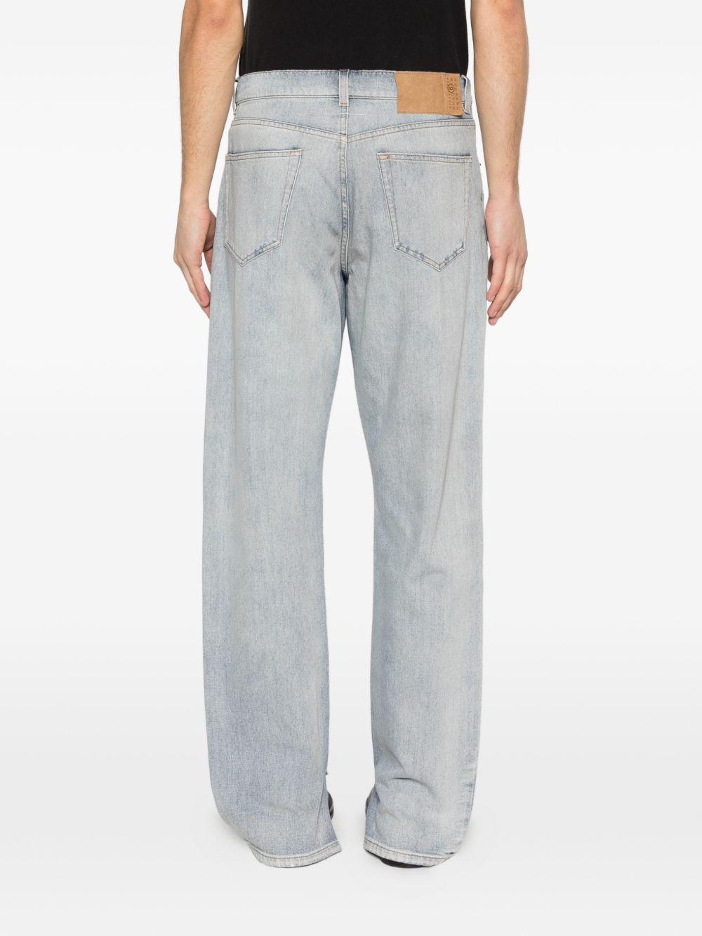 Jeans a gamba dritta effetto vissuto SH0LA0033M30055 962 MM6 MAISON MARGIELA 