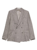 Double-breasted jacket with peaked lapels