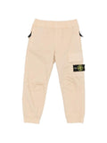 Pantaloni cargo in cotone con cintura elastica