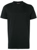 T-shirt nera mini logo  petto
